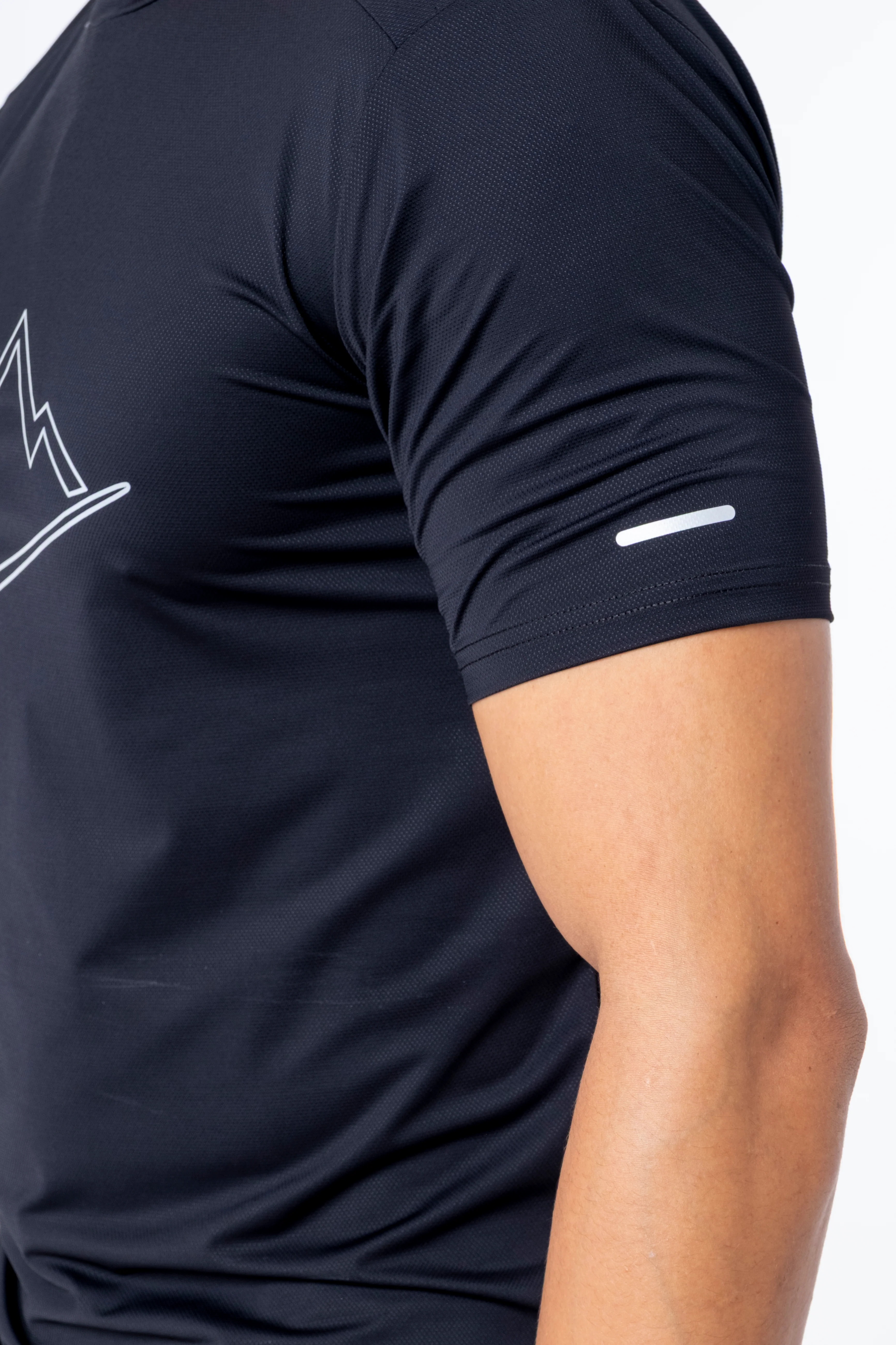 Black Reflective Logo T-Shirt - Image 3