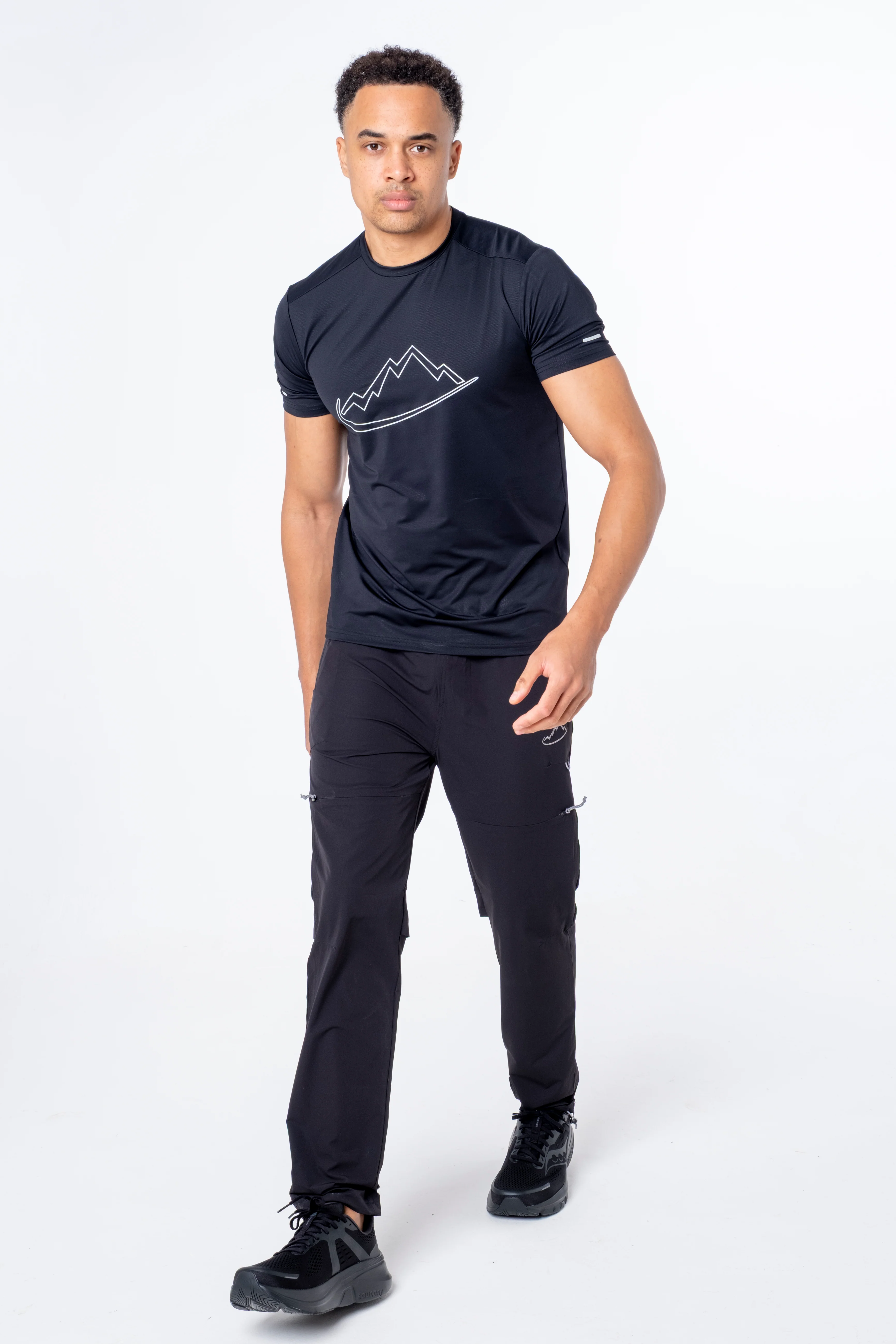 Black Reflective Logo T-Shirt - Image 5