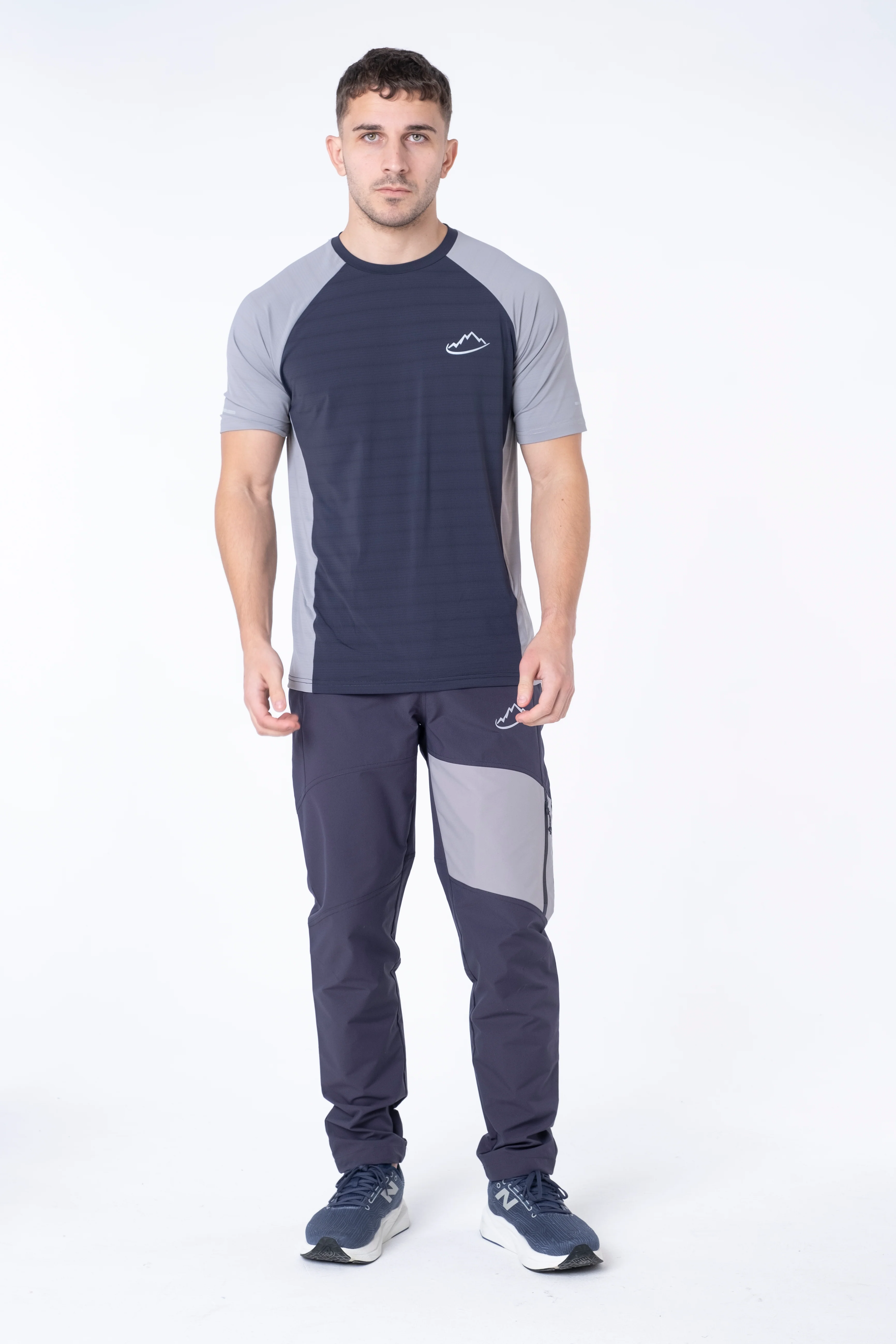 Junior Blue Steel / Grey Agile T-Shirt - Image 4