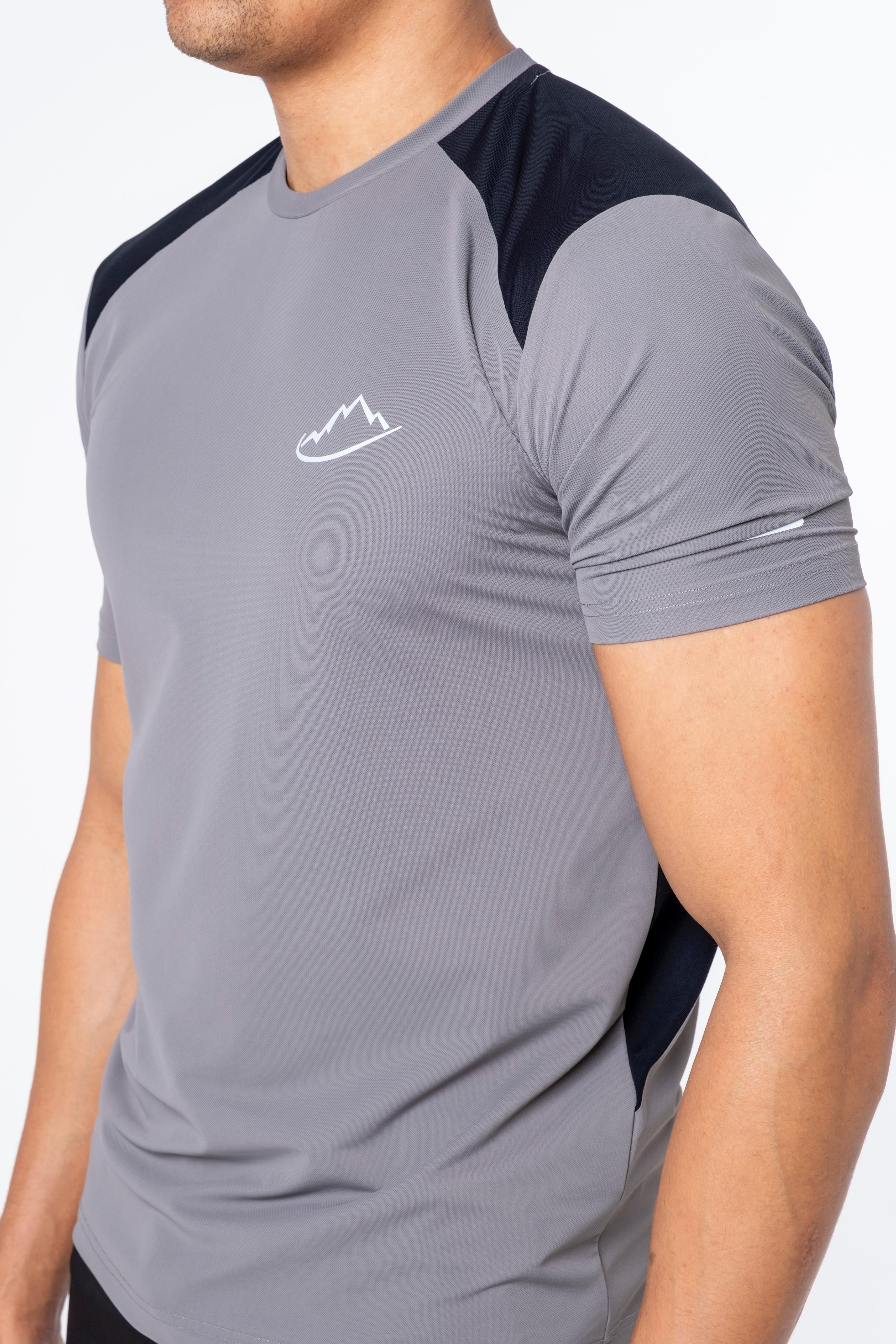 Grey / Black Elevate T-Shirt - Image 4