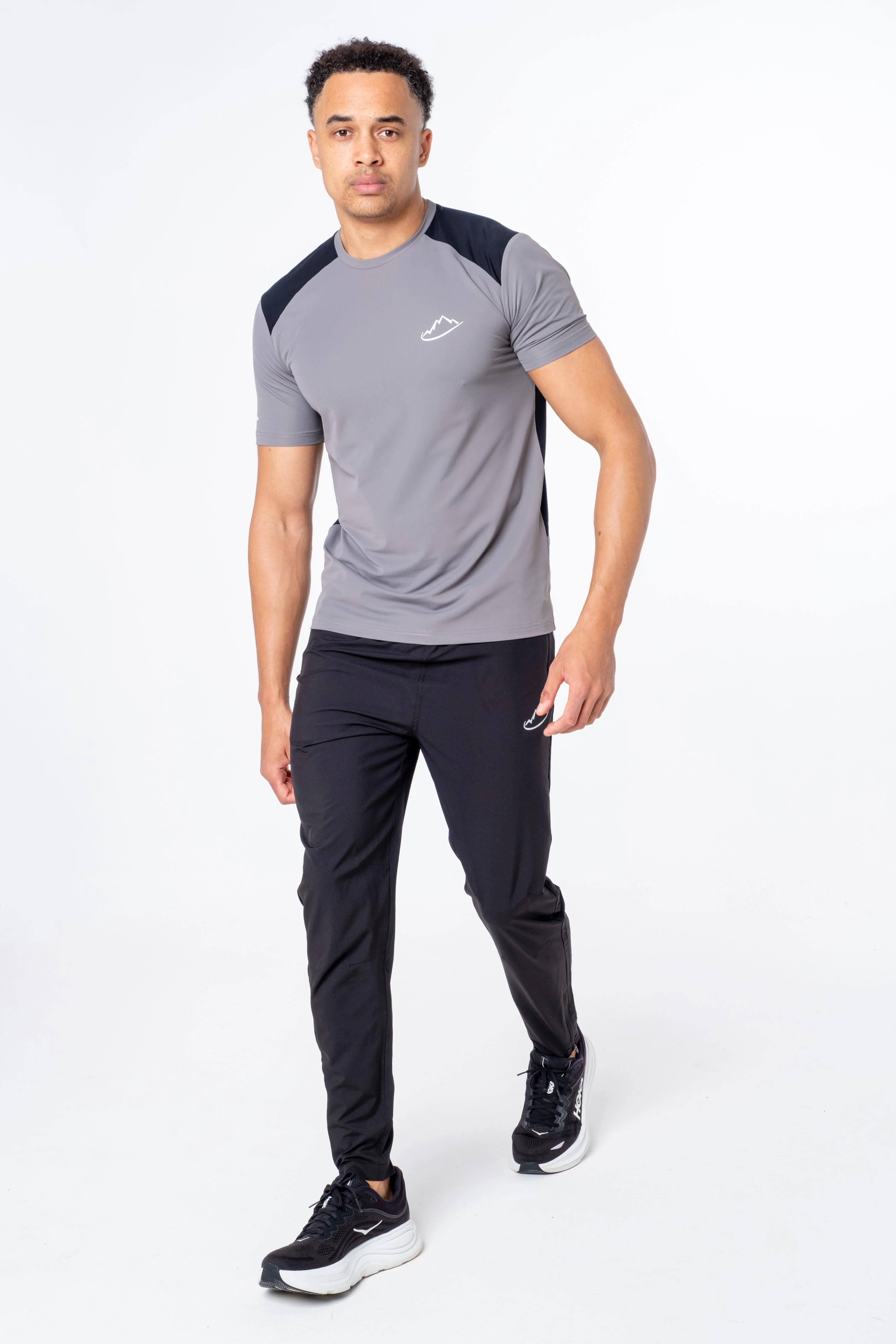 Grey / Black Elevate T-Shirt - Image 5
