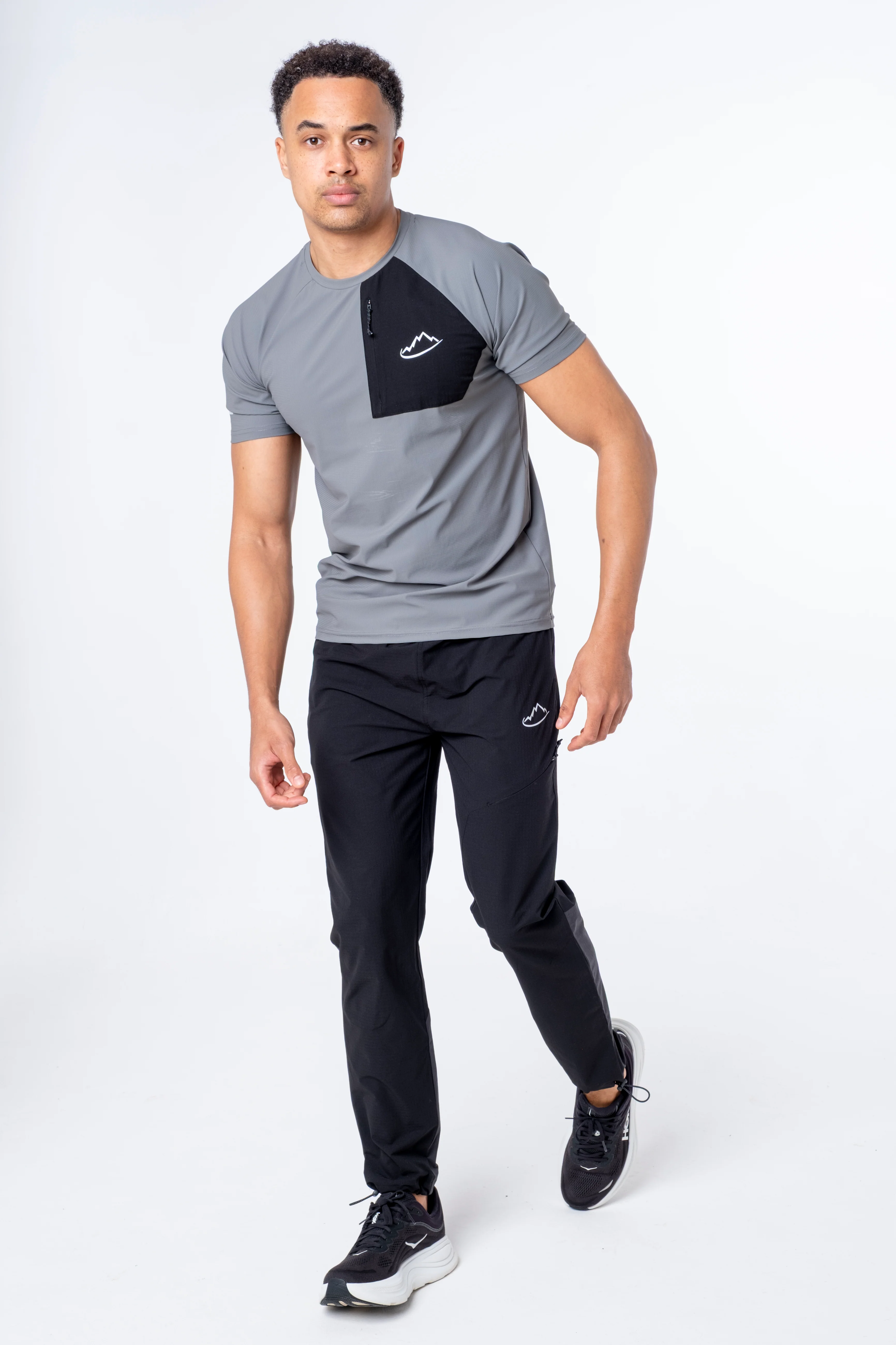 Grey / Black Verto T-Shirt - Image 2