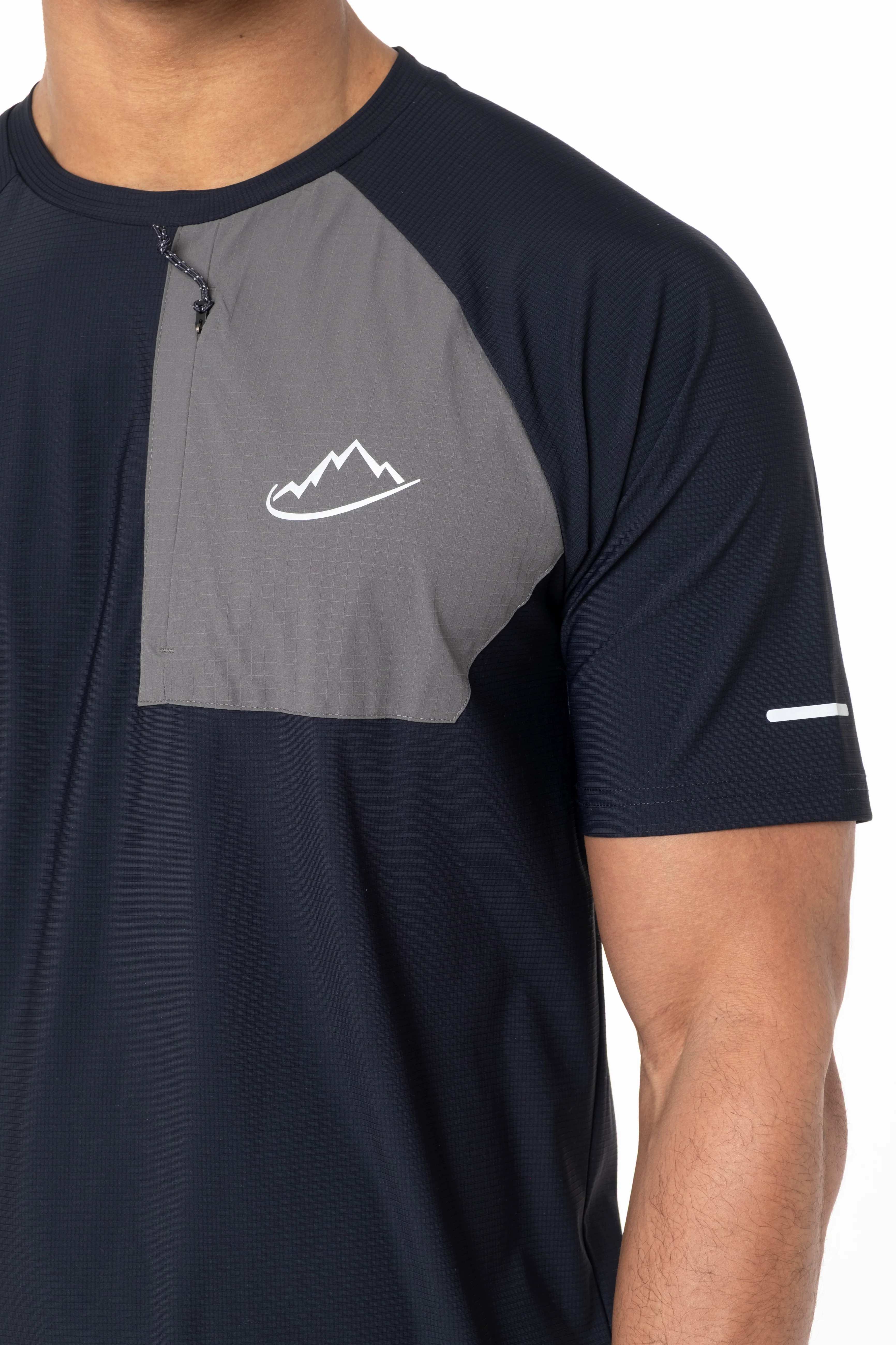 Junior Navy / Grey Verto T-Shirt - Image 3