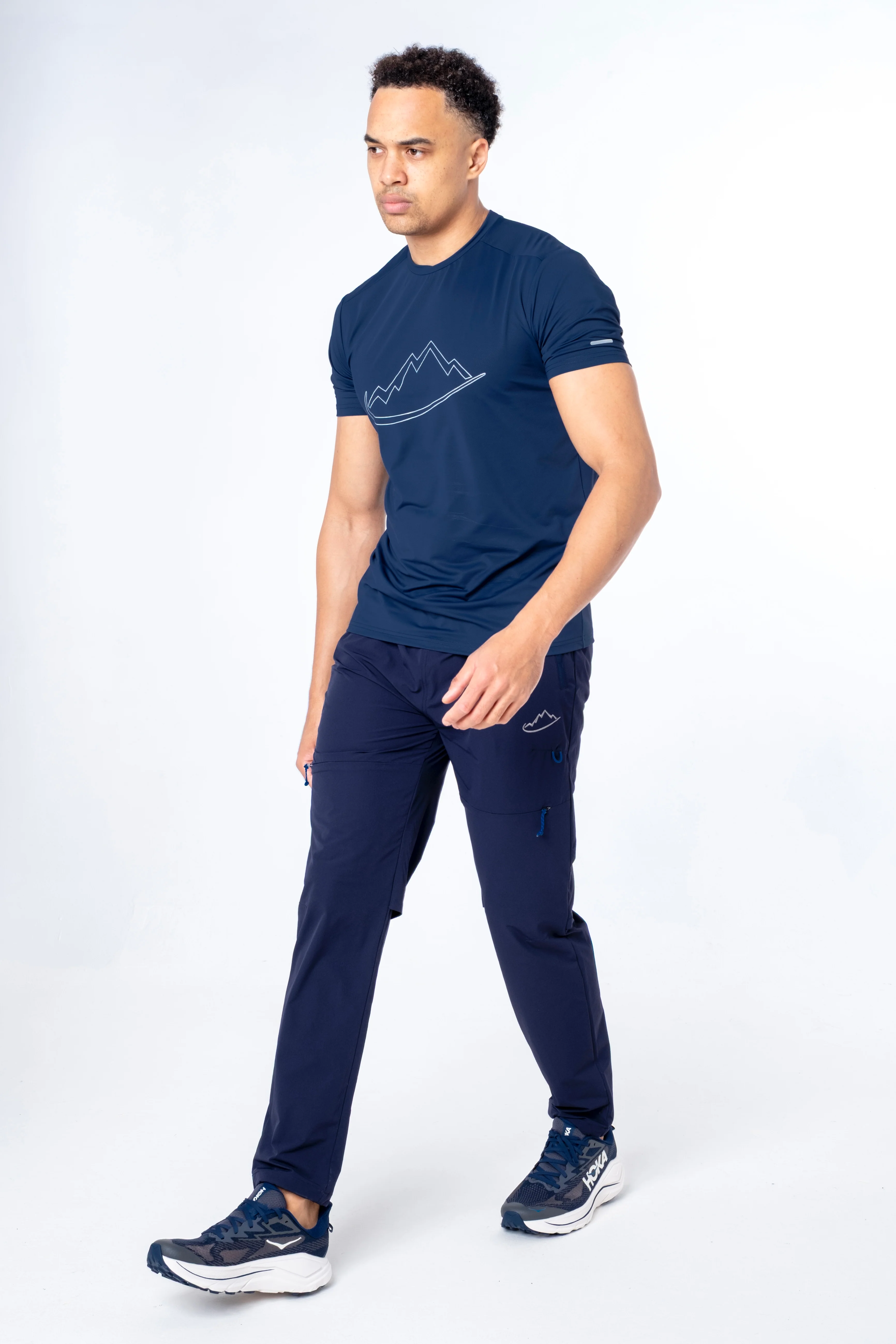 Navy Reflective Logo T-Shirt - Image 4