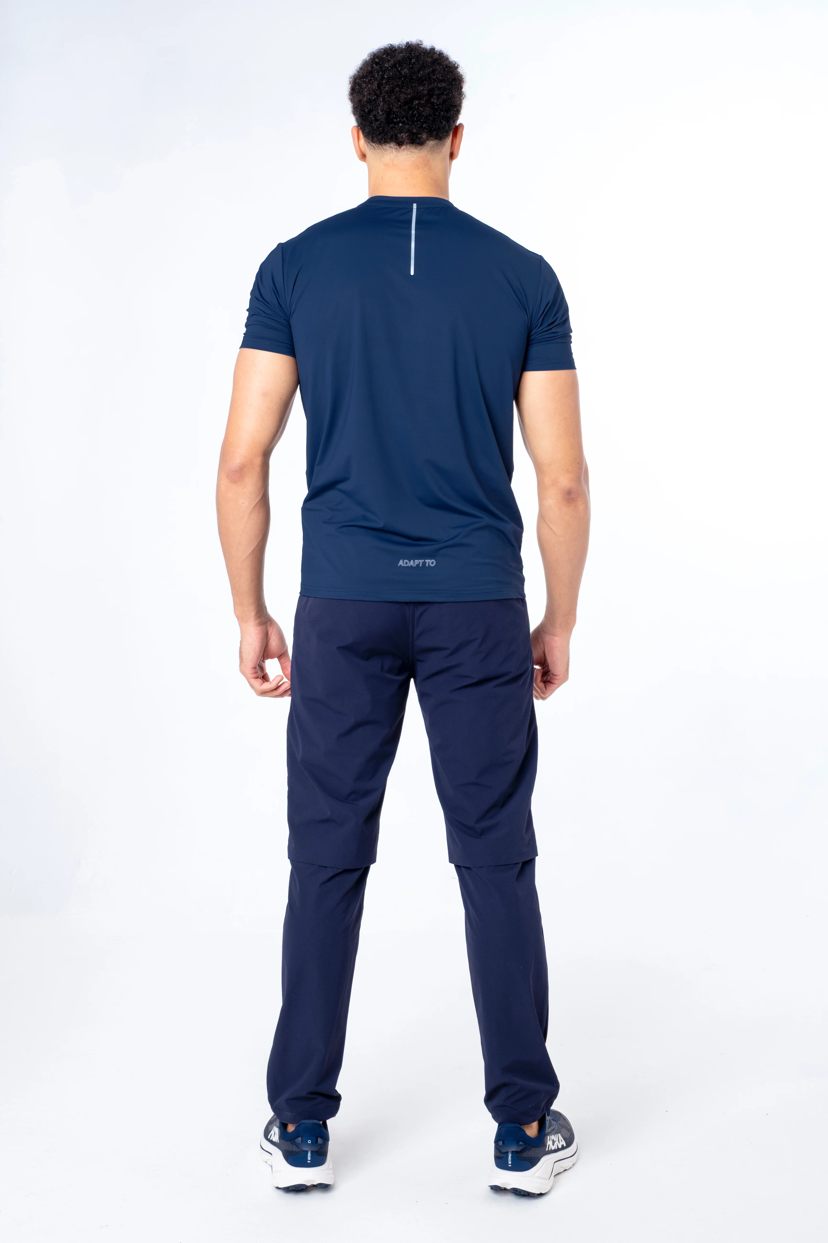 Navy Reflective Logo T-Shirt - Image 5