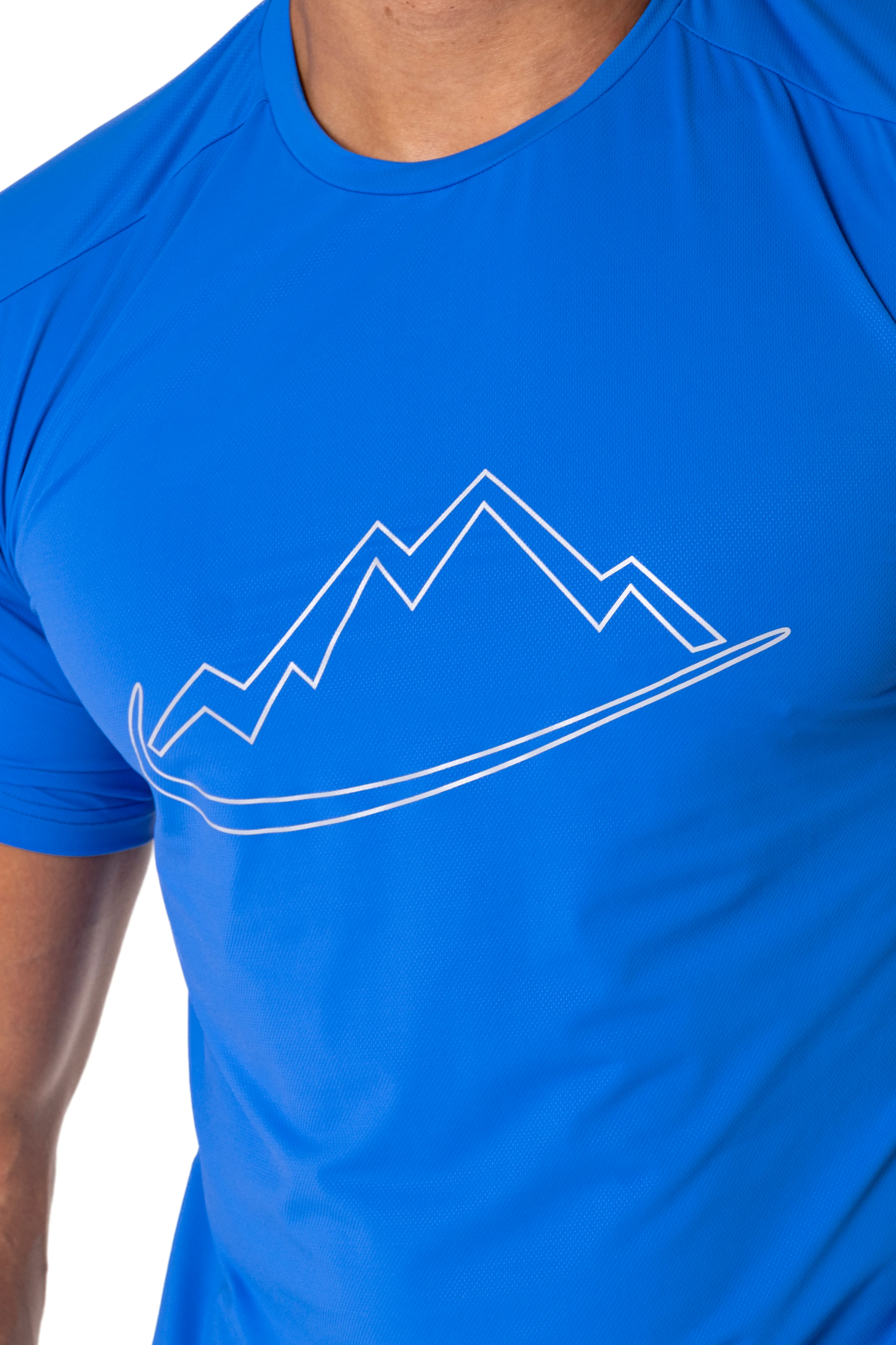 Royal Blue Reflective Logo T-Shirt - Image 4