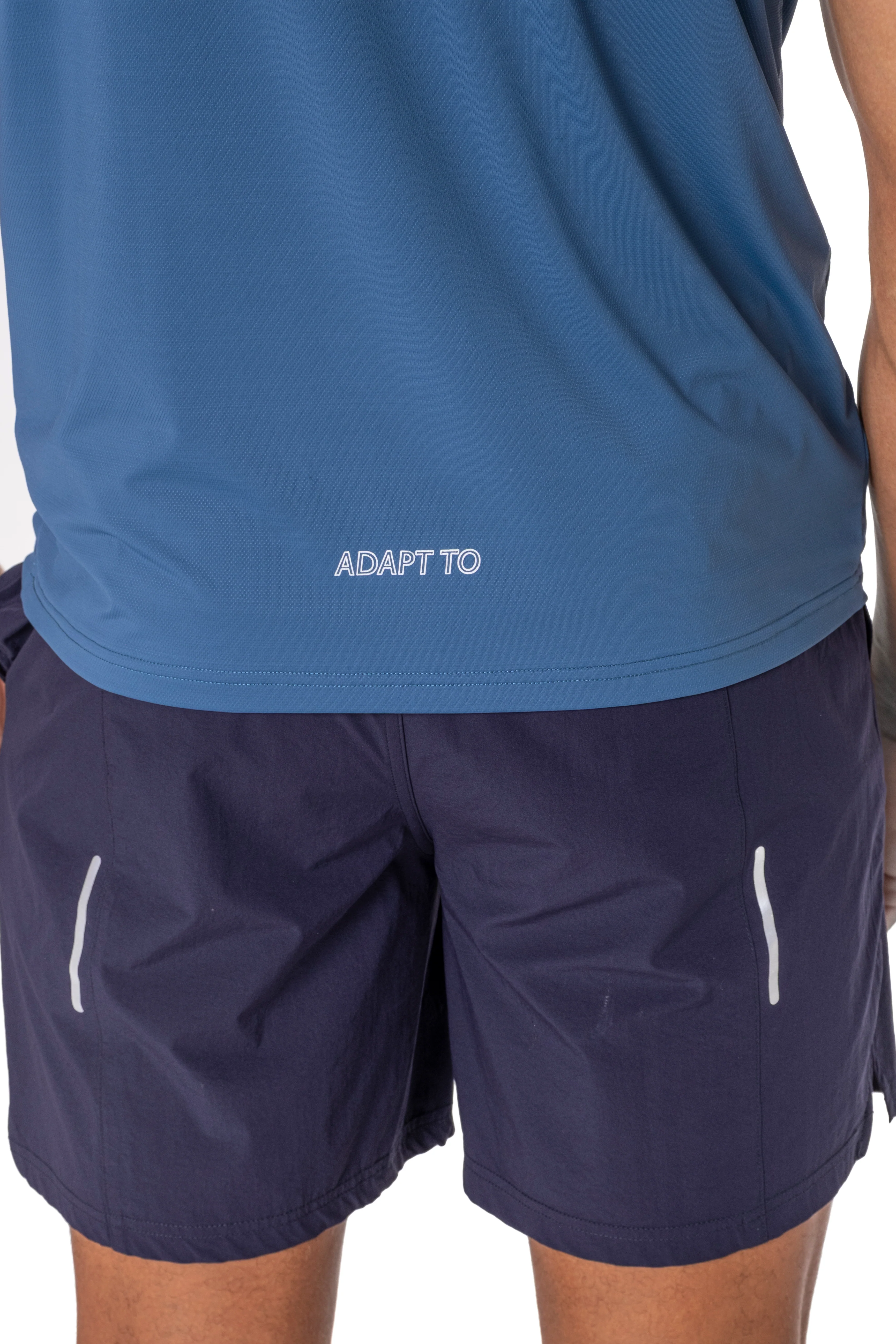 Mid Blue Reflective Logo T-Shirt - Image 6