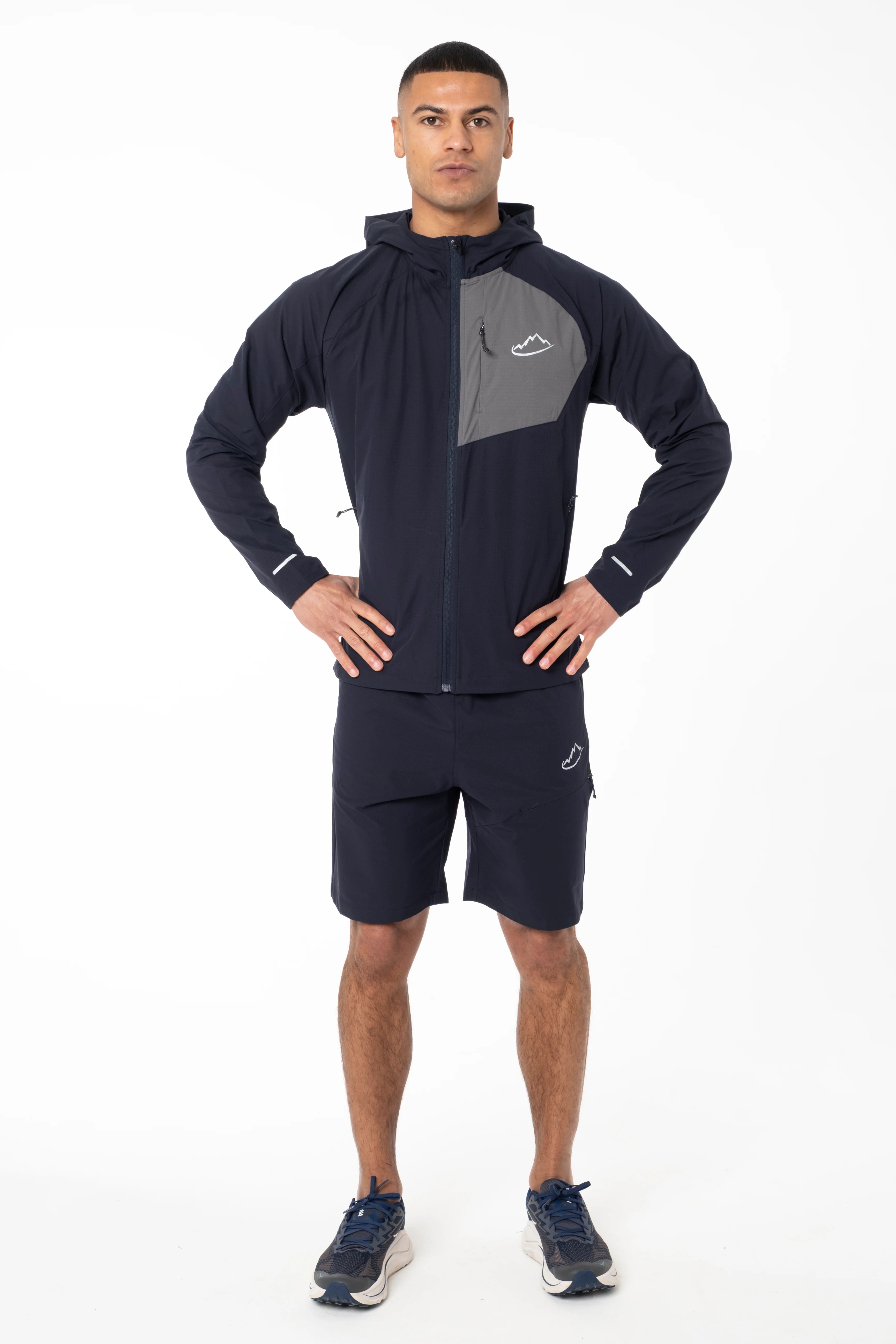 Navy Verto Jacket / Short Set
