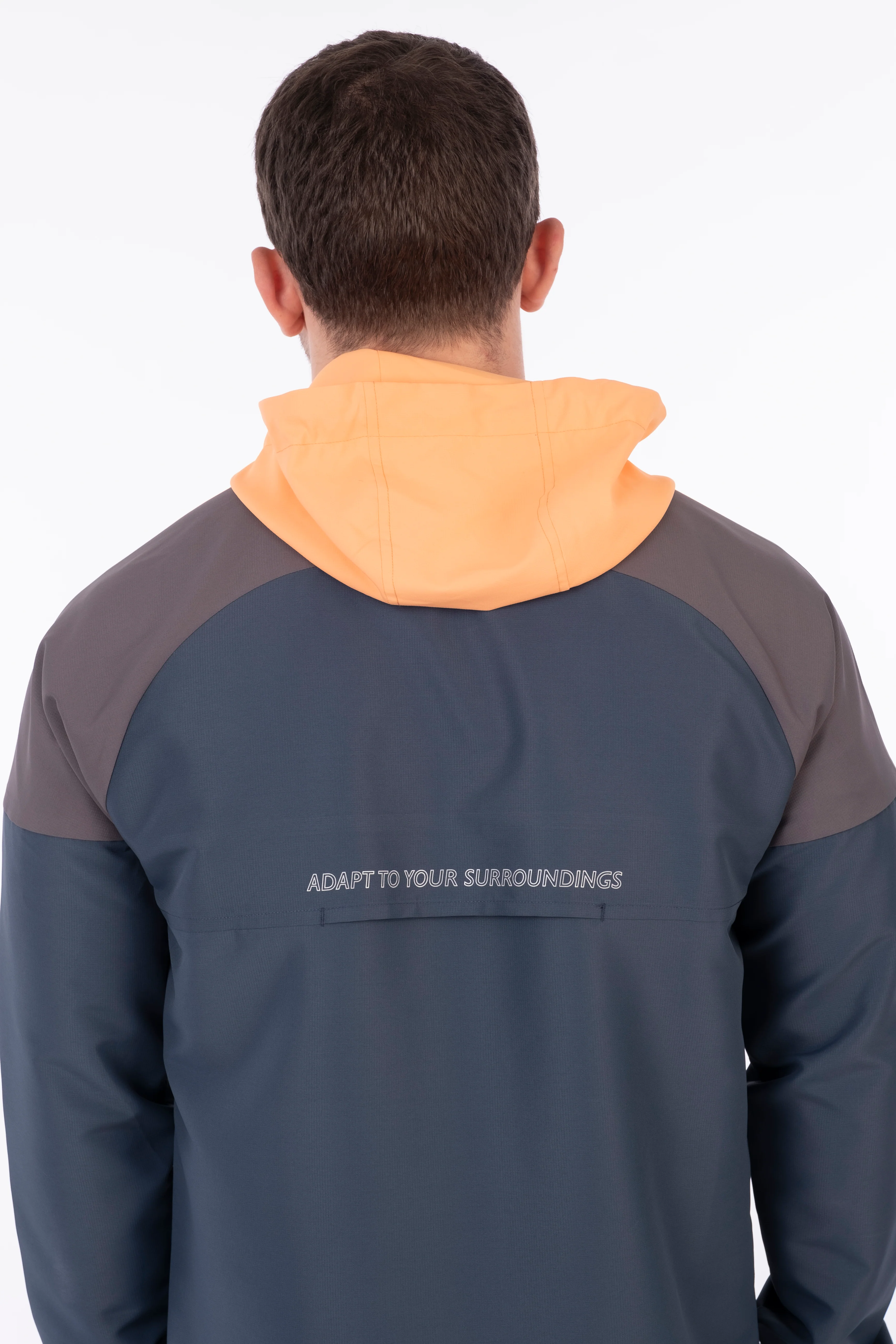 Orange / Grey / Blue Annek Windbreaker - Image 3